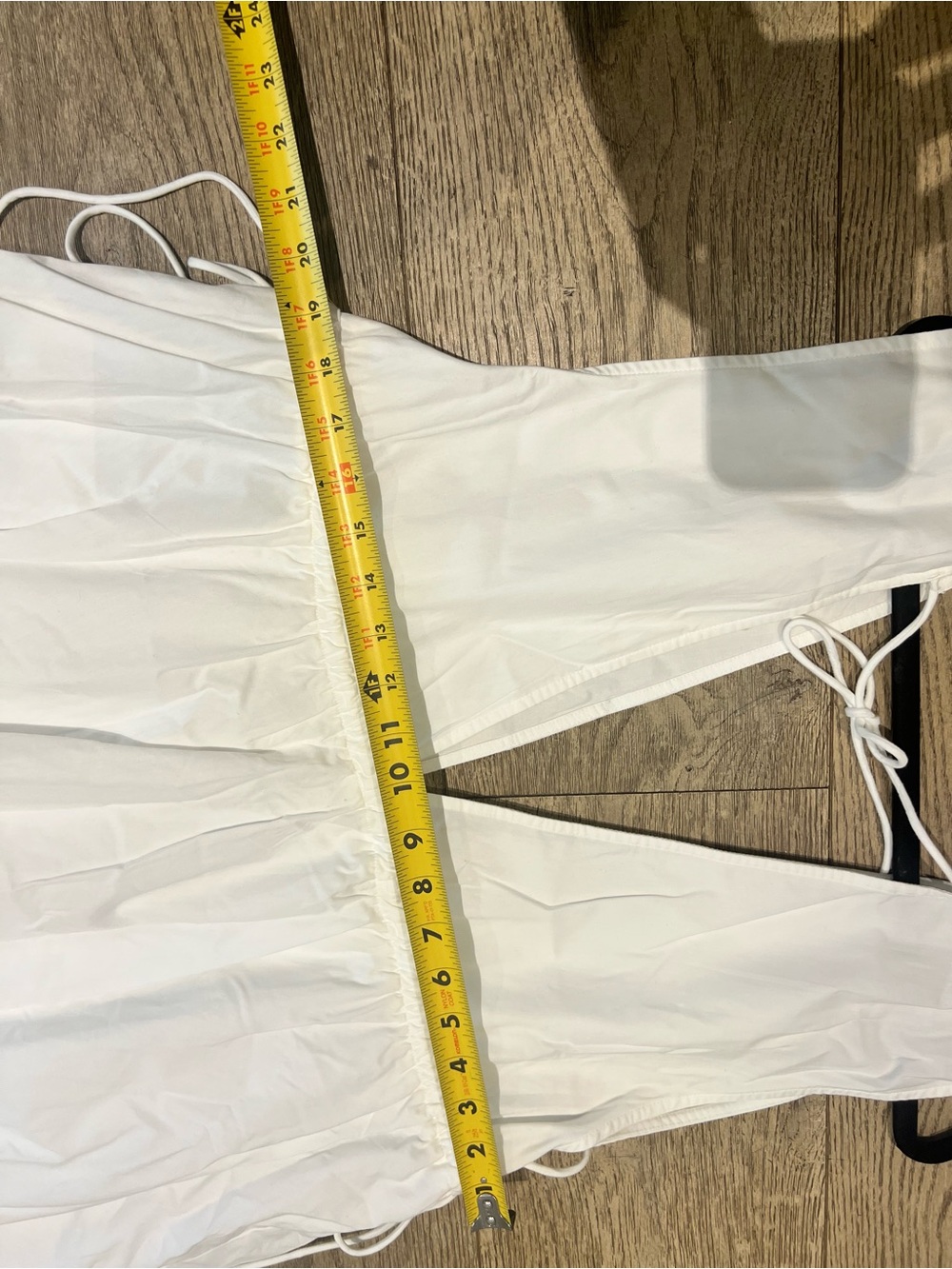 Abercrombie & Fitch Babydoll Poplin White Mini Dress XL - Picture 7 of 11